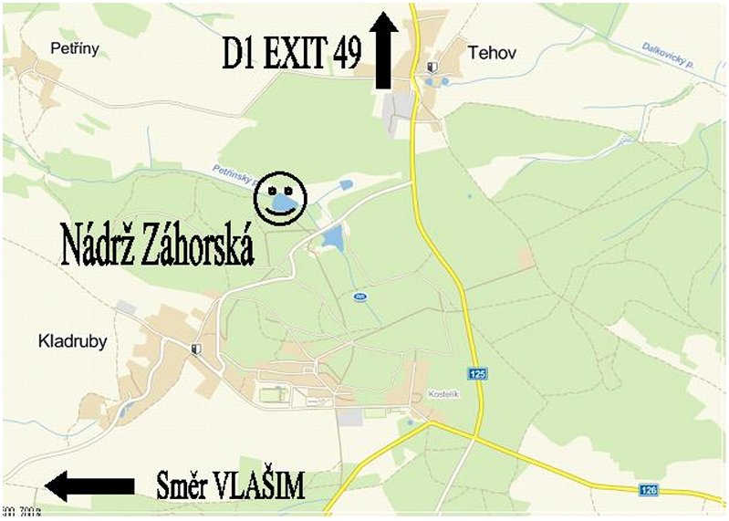 Mapka příjezdu