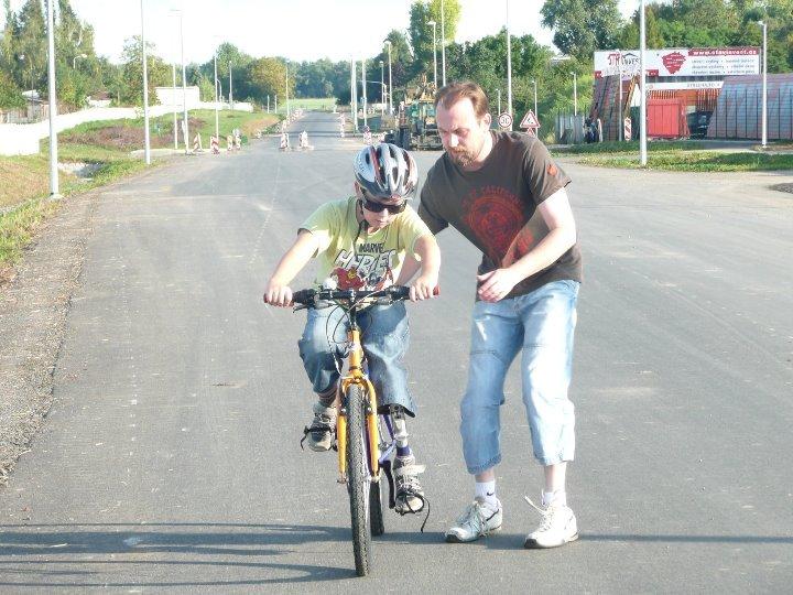 Jakub s&nbsp;tátou a&nbsp;jeho cyklistické začátky